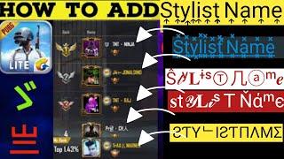 How to add PUBG Stylish name - language style change 2022