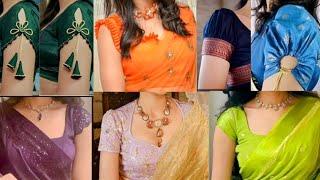 latest blouse Sleeve Designs / blouse designs new model / blouse design/ baju ki design /shortsleeve