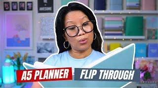  A5 Ring Planner Flip Through | Filofax Domino Soft Duck Egg | Day 4/30