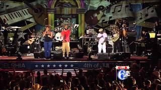 Common w/ The Roots, DJ Jazzy Jeff, Queen Latifah - "Medley" - Live in Philly July 4 2012