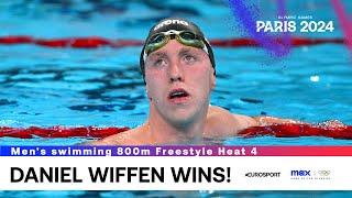 TOO FAST!  | Swimming Men's 800m Freestyle Heat 4 Highlights | Paris Olympics 2024 #Paris2024