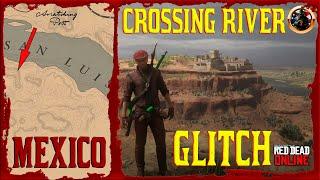 How to Get to MEXICO (Crossing River Slide Glitch) in Red Dead Online