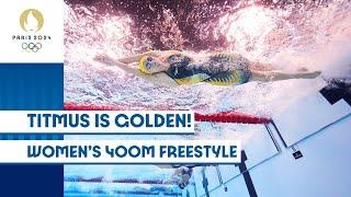 Ariarne Titmus Strikes GOLD  | Women's 400m Freestyle | #Paris2024 Highlights