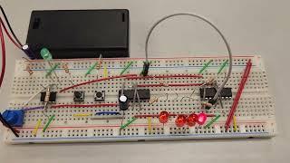 4-Bit Shift Register Using 74HC109 IC for the D Flip Flops