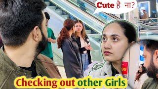 Checking out other GIRLS in front of wife Gone Extremely Wrong | JEALOUSY Prank