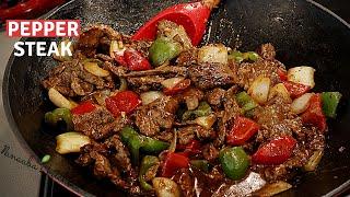 Easy way to make  the tastiest Pepper Steak recipe for your family  -  cooking stir fry