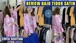 LIVE LANGSUNG KAKAK CANTIK JUAL BAJU KAOS PAKAI DASTER SATIN LICIN SEXY PINK LINGERIE BAJU TIDUR NEW