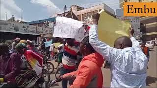 Embu residents protest over abduction of college student Billy Munyiri Mwangi