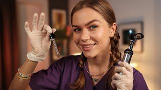 ASMR The Most Detailed Ear Cleaning, Ear Exam & Hearing Test (Otoscope, Tuning Forks, Cotton...)