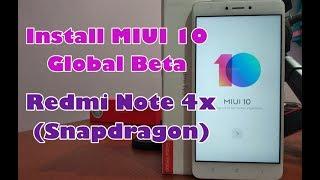 Install/Update MIUI 10 Global Beta Redmi Note 4x (Snapdragon) via TWRP