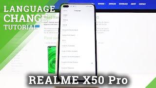 How to Set Up System Language in Realme X50 Pro- Change Device Language