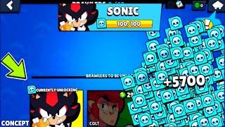 SONIC!!! CURSED NEW BRAWLER!!!|FREE GIFTS|Concept