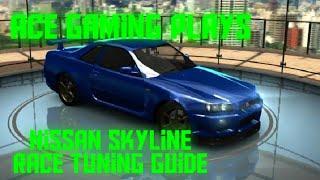 Nitro Nation Nissan Skyline GTR Race Tuning Guide #Nissan #Skyline #Nitronation