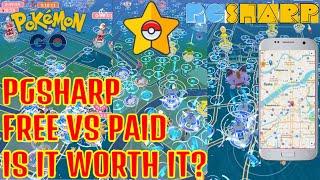 PGSHARP FREE VS PAID | BEST SPOOFER FLY | IS IT WORTH IT OR NOT ALL FEATURES EXPLAINED POKEMON GO