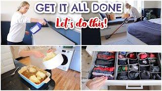 GET IT ALL DONE WITH ME  |  CLEANING, COOKING, FITNESS & DATE  | Emily Norris AD