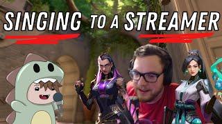 Singing to a Streamer in Valorant | Valorant Singing Reactions