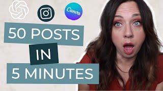 Create 50 Instagram Posts In 5 Minutes Using AI