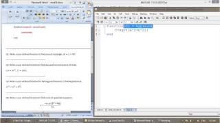 MATLAB - 12 - User Defined Functions