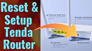 Reset Tenda router | How to forget Tenda router login password | Tenda Router login password Reset