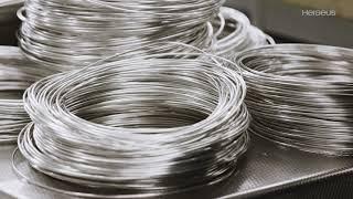 Ultrafine wires made by Heraeus – from production to the final product