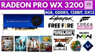 RADEON PRO WX 3200 [ 4GB, GDDR5, 128BIT, DX 12 ] GAMEPLAY, BENCHMARK, PROFESSIONAL GRAPHIC CARD