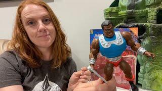 MASTERS OF THE UNIVERSE CLAMP CHAMP DELUXE FIGURE ORIGINS REVIEW!!