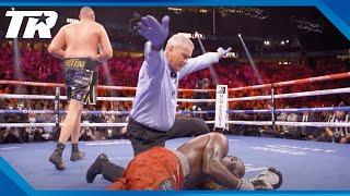 Slow Motion Angle of Tyson Fury knocking out Deontay Wilder in Trilogy Bout