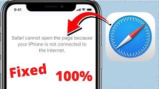 Safari Cannot Open the Page because Your iPhone is Not connected to the internet iPhone 11 | iOS 15