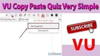 VU Copy Paste Quiz Very Simple Method