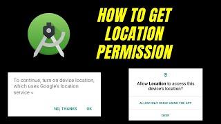 How to Get Location Permission in Android Studio? Viral Coder