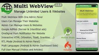 Multi WebView & Admin Panel Free Source Code