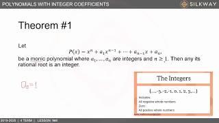 Grade 10 - Algebra - Further methods of factoring polynomials. Polynomials with integer Coefficients