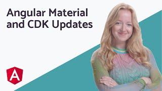 What's new in Angular Material and the CDK in Angular v15