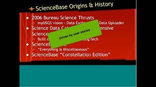 What is ScienceBase, how does it relate to geospatial data