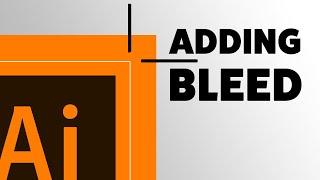 How to add and apply a bleed in Adobe Illustrator - Design for Print Tutorial