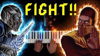 Mortal Kombat Theme Song - OLD VS NEW (Piano Battle)