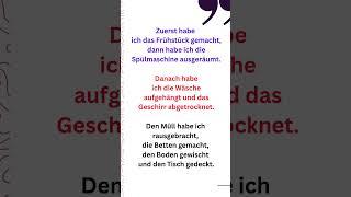 Was habe ich gestern gemacht? Beispielsätze, #germanlevelb1 ,#mündliche_prüfung, #alltagsdeutsch