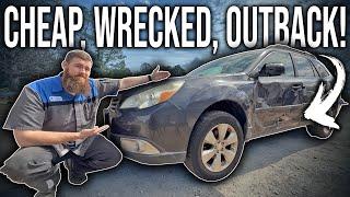 I Bought Another Super Cheap, Wrecked, Subaru Outback! How Bad Is It? Can We Save It?! #mrsubaru1387