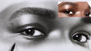 Step by step Eye & Skin texture shading