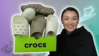 I BOUGHT ALL THE CROCS SLIDES! Review & On Foot