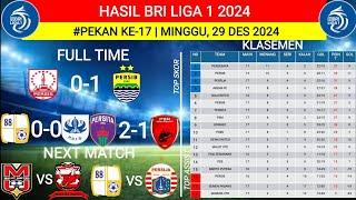 HASIL LIGA 1 HARI INI‼️PERSIS SOLO VS PERSIB‼️KLASEMEN BRI LIGA 1 2024 TERBARU‼️PEKAN KE 17