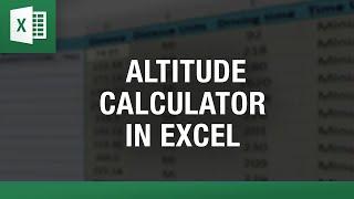 Altitude Calculator in Excel: Easily Calculate Elevations!