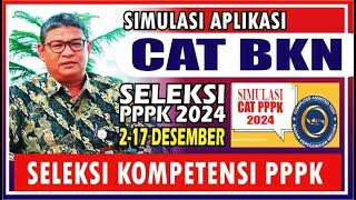  TUTORIAL / SIMULASI CAT BKN UNTUK SELEKSI PPPK 2024