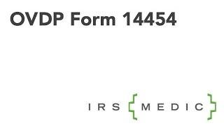 Inside OVDP Form 14454 "Attachment to Offshore Voluntary Disclosure Letter"