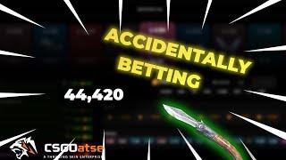 Csgoatse accidentally betting 44,420 coins EP 2 CSGO Gambling Rust Gambling