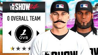 Rebuilding a ZERO OVERALL TEAM in MLB the Show 24