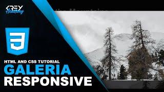 RESPONSIVE IMAGE GALLERY with HTML and CSS (with ZOOM) | Krey Academy