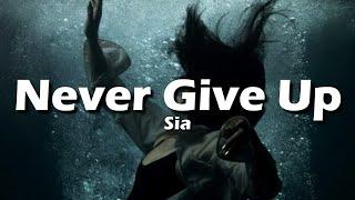 Sia - Never Give Up (Lyrics) From "Lion" Soundtrack