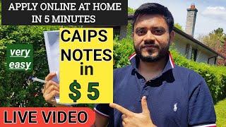 How to apply caips notes | costs $5 only | GCMS | , ਪੰਜਾਬੀ | in 5 minutes at home.