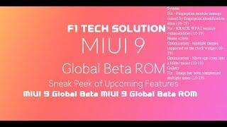 MIUI 9 7.10.19 Global Beta ROM UPDATEE